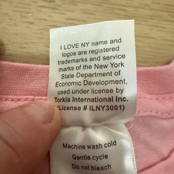 I Love NY Graphic Tee Pink Regular Fit - Picture 6 of 8